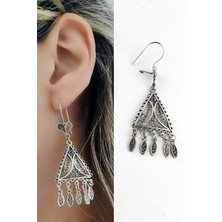Ose Shop 925ayar Gümüş Tasarım el işi bohem küpe