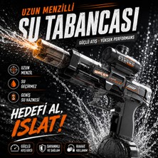 Robeve Şarjlı Otomatik Su Tabancası Oyuncak Şarjlı Geniş Su Hazneli Gerçekçi Geri Tepme Efektli Su Silahı – Yaz Eğlencesi, Havuz Oyuncağı Bahçe Oyuncağı Için Eğlenceli Şarjlı Su Tabancası Oyuncak