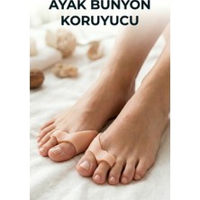 Evgereçlerim Ayak Bunyon Koruyucu 2 Parmağa Geçen Ağrı Hafifletici Halluks Valgus Kemik Düzeltici
