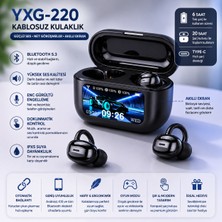 GUNKES YXG-220 Tws Bluetooth 5.3 Kulaklık Dokunmatik Kontrollü Şarj Göstergeli