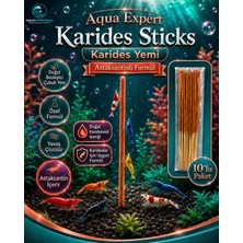 Aqua Expert Karides Sticks | Karides Yemi | 10’lu Paket | Doğal Besleyici Çubuk Yem | Özel Formül - Askantansin