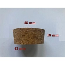 Borayris Cam Kavanoz Kapağı Doğal Mantar 42X48X18 mm 1 Adet