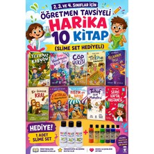 Timaş Çocuk Timaş 2,3. ve 4.sınıflar Için Öğretmen Tavsiyeli Harika 10 Kitap (Slime Set Hediyeli)