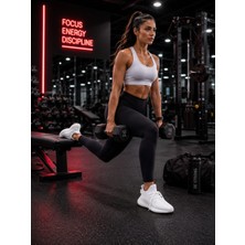 Şık ve Mutlu Hasır Bez Silikon Taban Koşu Gym Ayakkabısı