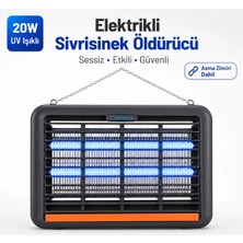 Carboon 20W Uv Işıklı Elektrikli Sinek ve Sivrisinek Öldürücü Cihaz Iç Mekan Haşere Kovucu