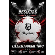 Elif Aksesuar Beşiktaş Lisanslı Premium Orjinal Futbol Topu Yeni Sezon 430 gr 5 No Futbol Topu Özel Seri