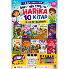 Timaş Çocuk Timaş 2,3. ve 4.sınıflar Için Öğretmen Tavsiyeli Harika 10 Kitap -2 (Slime Set Hediyeli)