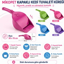PratikBir Mikopet Kapaklı Kedi Tuvalet Küreği