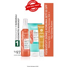 Yves Rocher Yüz&vücut Güneş Koruma Seti 50 Spf-Güneş Sütü 150 Ml&güneş Sonrası Süt 200 Ml&parlama Karşıtı Güneş Kremi 40 ml