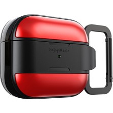 Airpods 3. Nesil Uyumlu Kılıf M-Safe Özellikli Mutural Meiwo Serisi Kapak Kırmızı