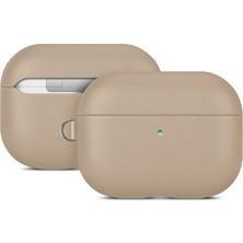 Airpods Pro 3 Uyumlu Kılıf M-Safe Özellikli Mutural Yahu Serisi Deri Tasarımlı Kapak Kahverengi