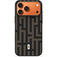 iPhone 17 Pro Uyumlu Kılıf M-Safe Şarj Özellikli Raptic Aramid Dual Grid Serisi Kapak Siyah