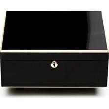 Adorini Milan Deluxe Humidor – Parlak Siyah 75S