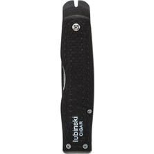 Lubinski Pocketknife Çift Delicili Puro Kesici Cutter Siyah