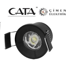 MiraLive Cata Ct 5270 1,5W Yıldız Spot Power Ledli Siyah Kasa 6400K Beyaz Işık