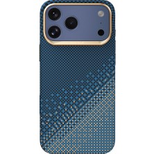 iPhone 17 Pro Max Kılıf M-Safe Uyumlu Raptic Aramid Dual Ultra Serenity Serisi Kapak Lacivert