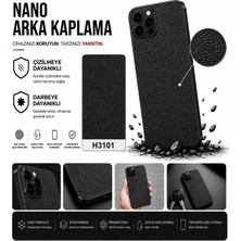 Astakos 3m Küçük Desen Deri Siyah Arka Kaplama Htc One M9