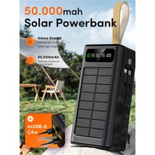 Sarftech 50.000MAH Solar Powerbank | Güneş Enerjili Taşınabilir Şarj Aleti | LCD Ekranlı