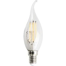 MiraLive Cata Ct 4064G 7W LED Flament Kıvrık Buji 3000K Günışığı E14 Duy