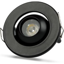 AyrStore Buğz Noas YL94 0201 Siyah Kasa 1W LED Spot 6500K Beyaz Işık