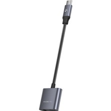Amazingthing Thunder Pro 2in1 Type-C To 3.5mm Hi-Fi Aux Çevirici Ses Adaptörü Gri