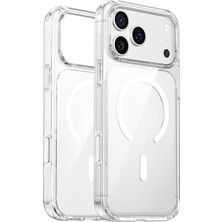 iPhone 17 Pro Kılıf M-Safeli Wiwu CS-202 Crystal Shield Pro Seri Anti Yellowing Sert Pc Kapak Şeffaf