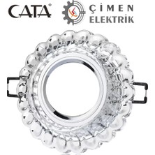 İlk El Grup Cata Ct 6594 Sümbül Cam Spot Kasası LED Çerçeveli Günışığı - Priz ve Anahtar Için Uyuml