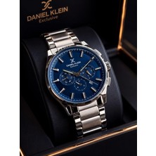 Daniel Klein Damat ve Takım Elbiseye Özel 2 Yıl Garantili Çelik Kordon Erkek Kol Saati VS.BLKT.1060