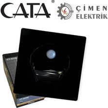 Hace Bazaar Cata Ct 5170 1W Siyah Kasa Sensörlü Koridor Aydınlatması 6400K Beyaz Işık