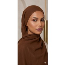 Modakaşmir Aminenesil Rami Flow Şal Kakao Renk