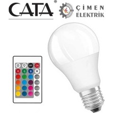Hace Bazaar Cata Ct 4058 9W LED Ampul Rgb Kumandalı
