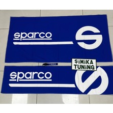 Şimika Mavi Sparco Torpido ve Sırt Havlusu Seti 2 Adet (Torpido 35X135 , Sırt 70 x 135) (Anahtarlık Hediye)