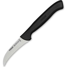 38044 Ecco Kıvrık Eğri Sebze Dekor Bıçağı 7,5 cm - Siyah