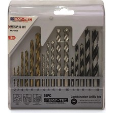 Bay-Tec MU1804 Matkap Uç Seti 16 Parça