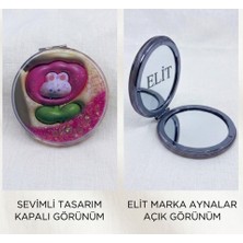 Gıpta Simli Yuvarlak El Aynası