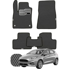 Ford Fiesta 2017-2023 Özelleştirilebilir Tam Set Premium Eva Paspas - Füme