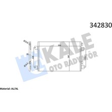Kale Almparca Klima Radyatörü Kurutuculu [ Renault Megane I , Scenic I , Dacia Logan , Sandero , Duster 1.6 16V / 1.5 Dci ]