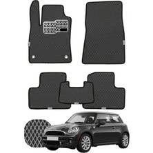 Mini Cooper Hb 2014 ve Sonrası Özelleştirilebilir Tam Set Premium Eva Paspas - Füme