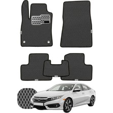 Honda Civic 2015-2021 Özelleştirilebilir Tam Set Premium Eva Paspas - Füme