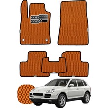 Porsche Cayenne 2002-2010 Özelleştirilebilir Tam Set Premium Eva Paspas - Turuncu