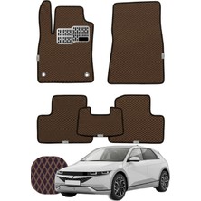 Hyundai Ioniq 5 2021 ve Sonrası Özelleştirilebilir Tam Set Premium Eva Paspas - Kahverengi