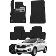Kia Sorento 2015-2020 Özelleştirilebilir Tam Set Premium Eva Paspas - Siyah