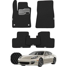 Porsche Panamera 2009-2016 Özelleştirilebilir Tam Set Premium Eva Paspas - Siyah