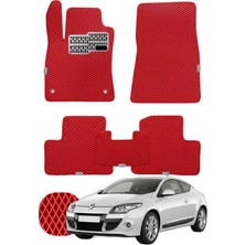 Renault Megane 3 Coupe 2008-2016 Özelleştirilebilir Tam Set Premium Eva Paspas - Kırmızı