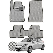 Hyundai I20 2008-2014 Özelleştirilebilir Tam Set Premium Eva Paspas - Gri
