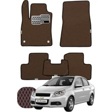 Chevrolet Aveo 2011-2015 Özelleştirilebilir Tam Set Premium Eva Paspas - Kahverengi