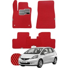 Honda Jazz 2008-2015 Özelleştirilebilir Tam Set Premium Eva Paspas - Kırmızı