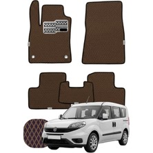 Fiat Doblo 2010-2022 Özelleştirilebilir Tam Set Premium Eva Paspas - Kahverengi