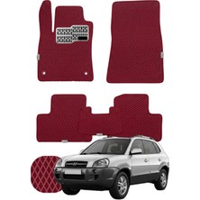 Hyundai Tucson 2004-2015 Özelleştirilebilir Tam Set Premium Eva Paspas - Bordo