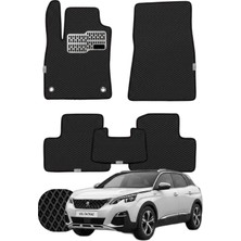 Peugeot 3008 2016-2023 Özelleştirilebilir Tam Set Premium Eva Paspas - Siyah